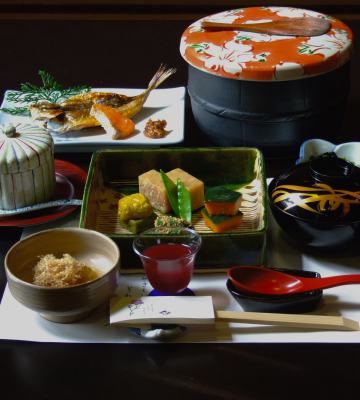 旬の食材を使った御膳